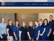 Tablet Screenshot of gorskidental.com